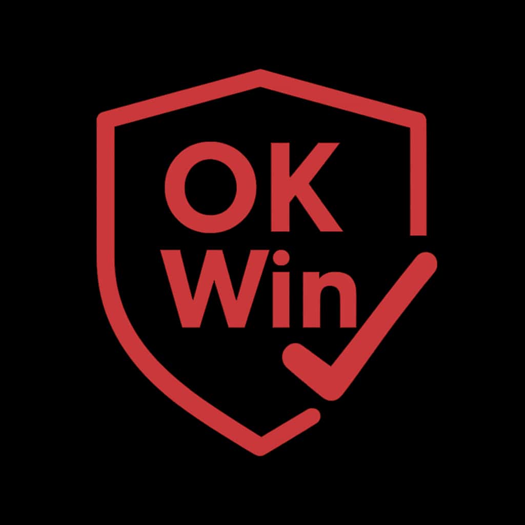 An icon representing the security of OK Win.