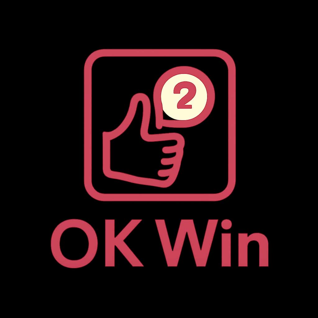 An icon representing OK Win News in a sleek design.