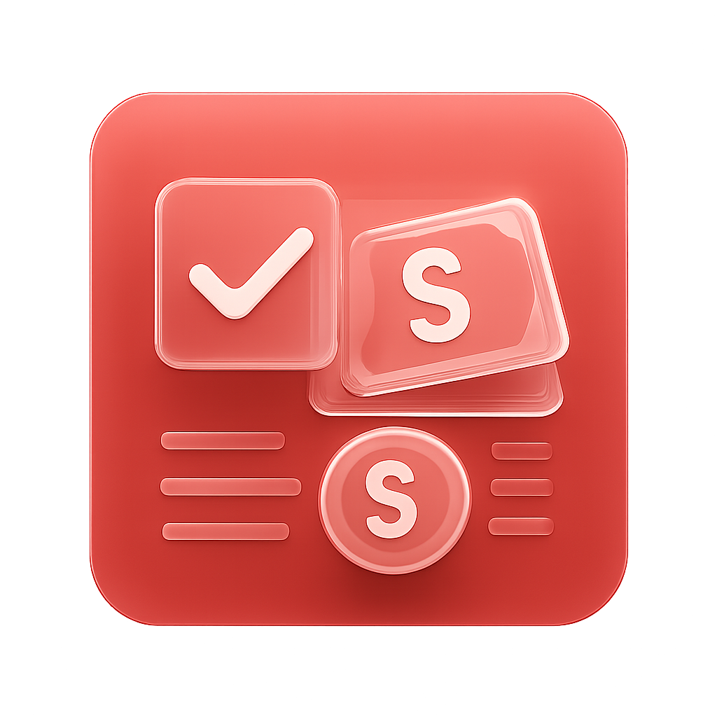 A simple badge design with 'OK Win' text, focused on security.