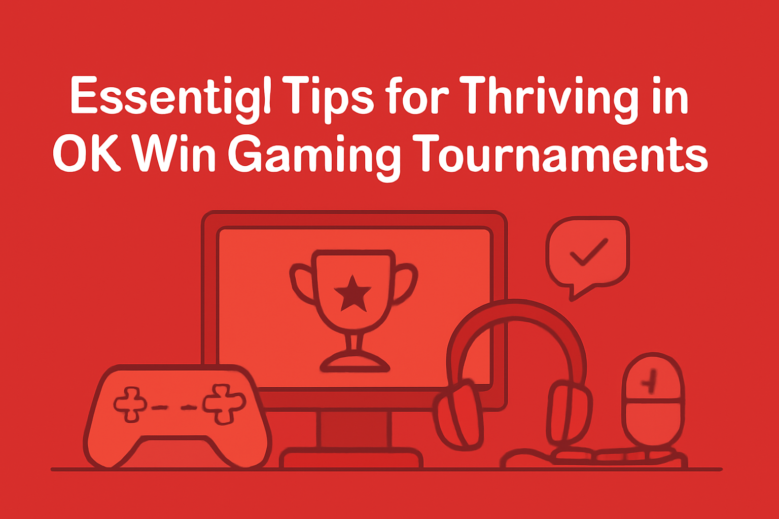 A professional illustration showing the title 'Guide to Secure OK Win Account' in a high-tech stylized format.