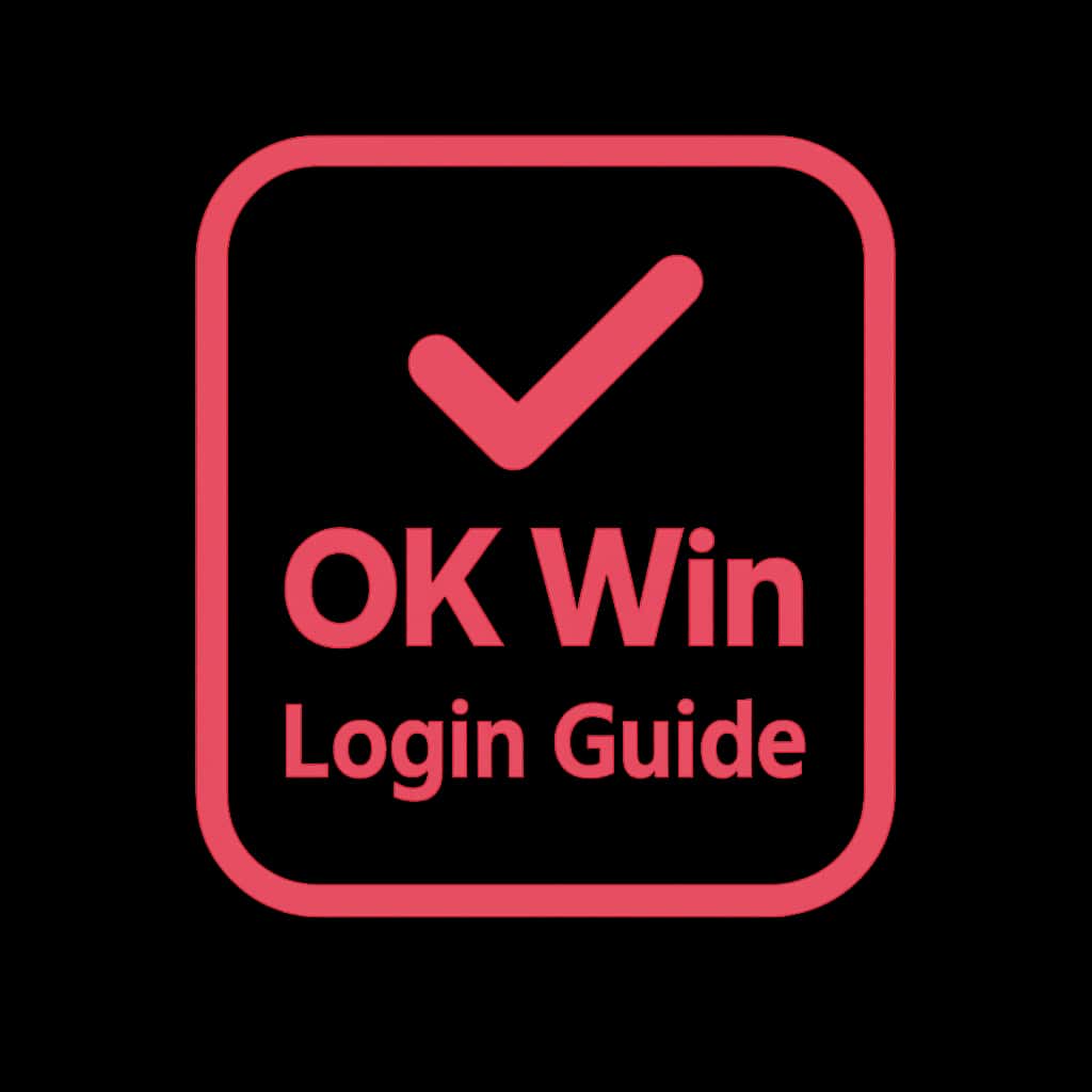 Icon representing the OK Win Login Guide, emphasizing help and support.