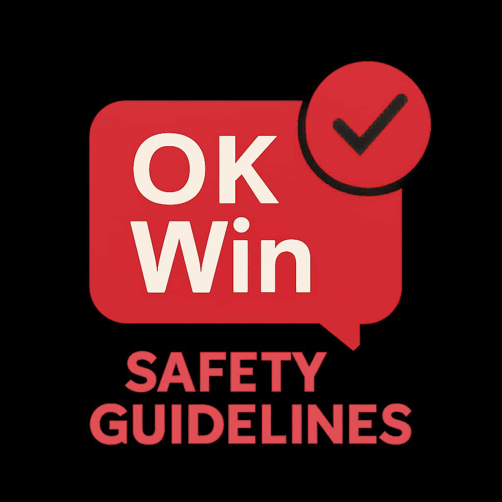 Icon representing OK Win Safety Guidelines.