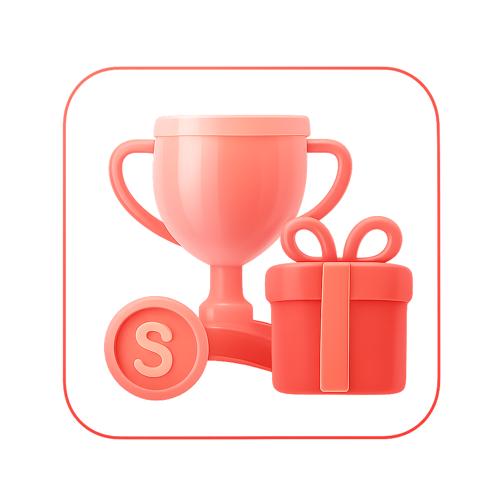 A simple badge design with 'OK Win' text, focused on security.