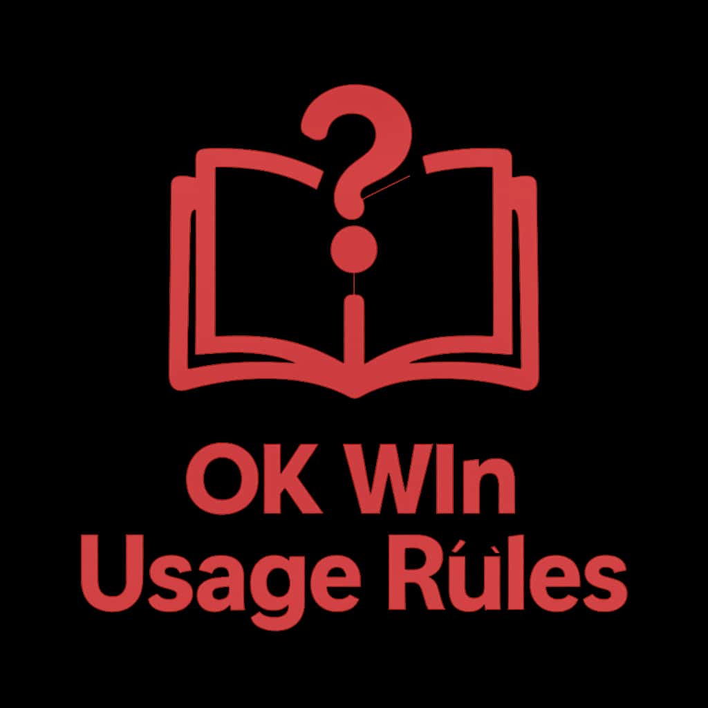 An icon representing the OK Win Usage Rules.