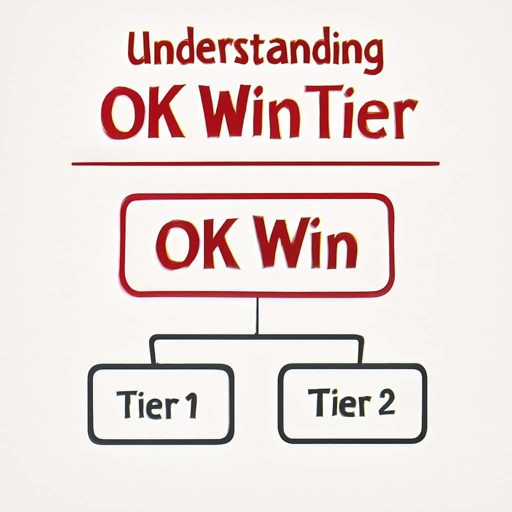An educational diagram outlining the OK Win Tiers structure.