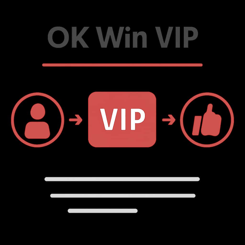 An educational diagram explaining OK Win VIP.